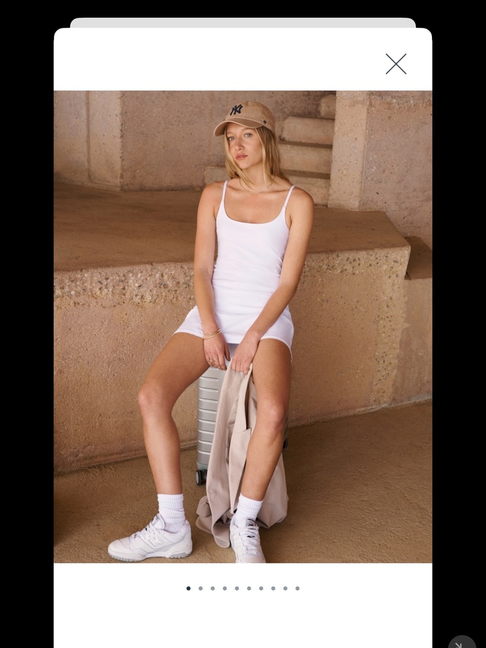 Abercrombie & Fitch White Traveler Mini Dress large